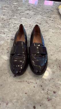 Madewell‎ Brown Patent Leather Elin Loafers women’s 7